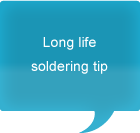 Long life soldering tip