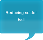 Reducing solder ball